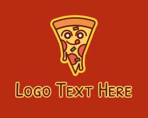 Italian Restaurant - Delicious Pizza Slice logo design