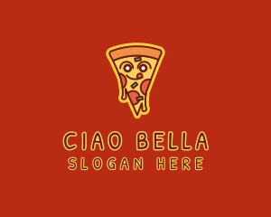 Delicious Pizza Slice  logo design