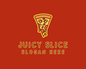 Delicious Pizza Slice  logo design