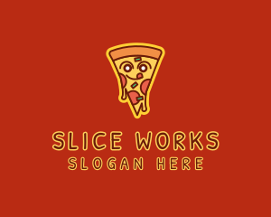 Slice - Delicious Pizza Slice logo design