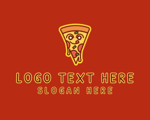 Italian - Delicious Pizza Slice logo design