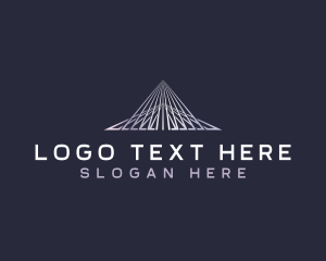 Digital - Luxury Pyramid Triangle logo design