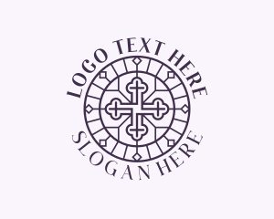 Church - Cross Religion Ministry logo design