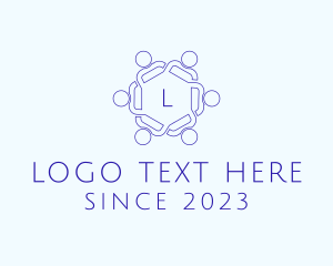 Letter - Human Group Association logo design