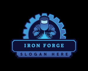 Forge - Industrial Welding Engraving logo design