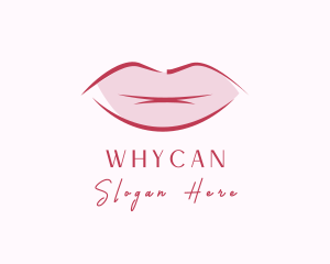 Beauty Vlogger - Red Cosmetics Lipstick logo design