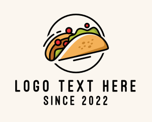 Food Delivery - Mexican Taco Street Food logo design