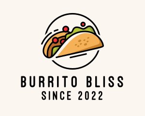 Burrito - Mexican Taco Street Food logo design