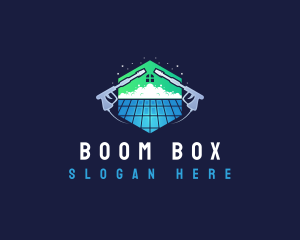 Roof Power Washing Cleaner logo design