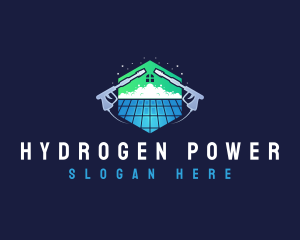 Roof Power Washing Cleaner logo design