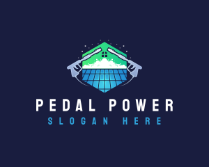 Roof Power Washing Cleaner logo design