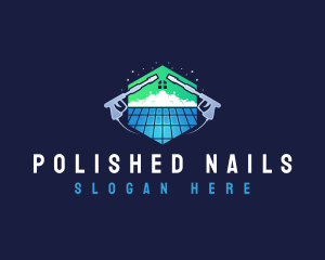 Roof Power Washing Cleaner logo design