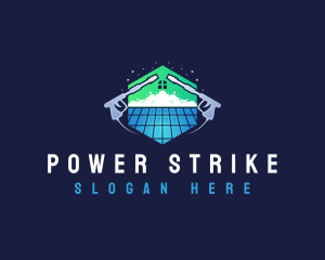 Roof Power Washing Cleaner logo design