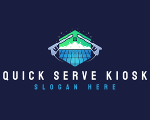 Roof Power Washing Cleaner logo design