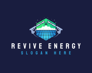 Roof Power Washing Cleaner logo design