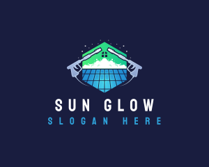 Roof Power Washing Cleaner logo design