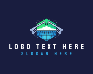 Cleaning - Roof Power Washing Cleaner logo design