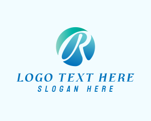 Advertising - Advertising Business Agency Letter R logo design