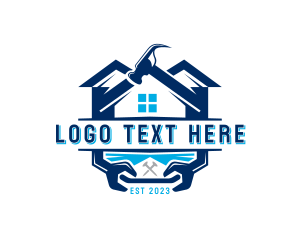 Construction - House Repair Tools logo design