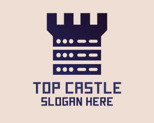 Server Castle Tech logo design