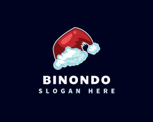 Holiday - Santa Hat Christmas logo design