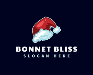 Bonnet - Santa Hat Christmas logo design