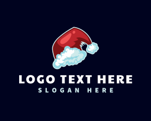 Merchandise - Santa Hat Christmas logo design