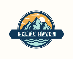 Outdoor Mountain Valley logo design