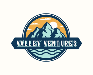 Outdoor Mountain Valley logo design