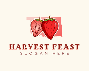 Oklahoma Strawberry Fruit logo design