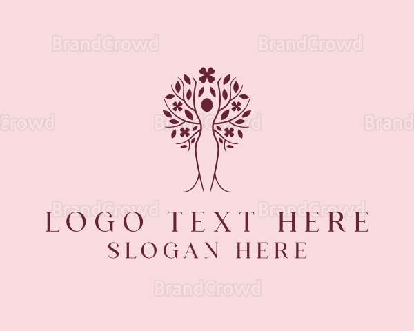 Feminine Floral Salon Logo