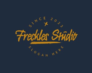 Grungy Freestyle Studio logo design