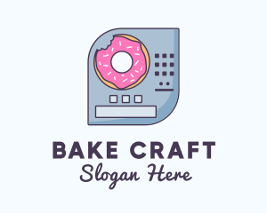 Donut Vending Machine logo design