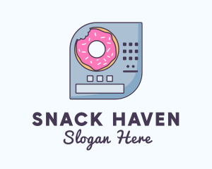 Donut Vending Machine logo design