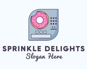 Donut Vending Machine logo design