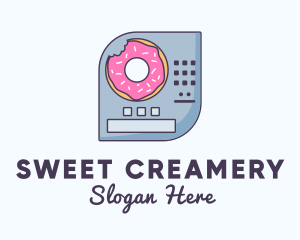 Donut Vending Machine logo design