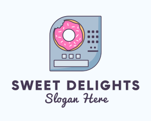 Donut Vending Machine logo design