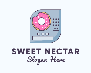 Donut Vending Machine logo design