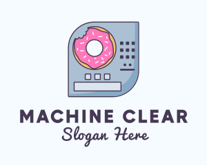 Donut Vending Machine logo design