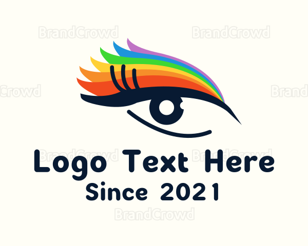 Colorful Eyeliner Eye Logo | BrandCrowd Logo Maker