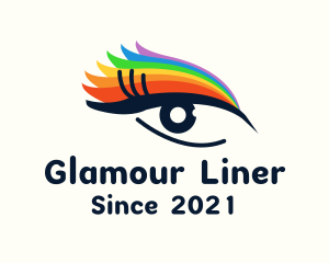 Eyeliner - Colorful Eyeliner Eye logo design