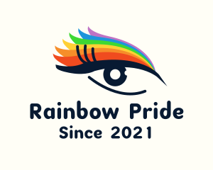 Gay - Colorful Eyeliner Eye logo design