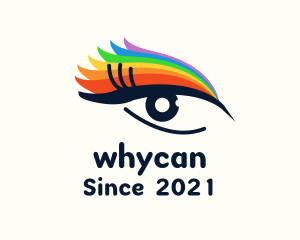 Lgbt - Colorful Eyeliner Eye logo design