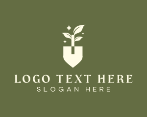 Agriculture - Shovel Sprout Plant logo design