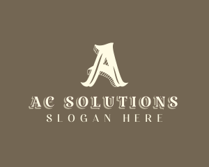 Stylist  Designer Boutique Letter A logo design