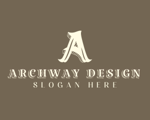 Stylist  Designer Boutique Letter A logo design