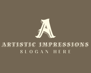 Stylist  Designer Boutique Letter A logo design