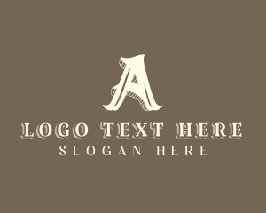 Stylist  Designer Boutique Letter A Logo