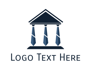 Law - Necktie Law Pantheon logo design