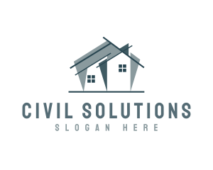 Civil Engineer Contractor logo design